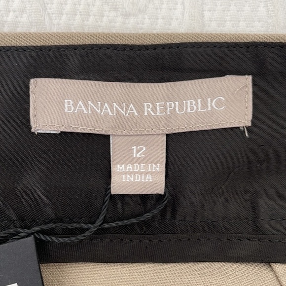 Banana Republic Women’s Striped Pencil Skirt Tan/Black 12 - Picture 5 of 7